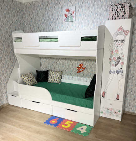 Двухъярусная кровать Дуэт 180х80   от Династия Kids