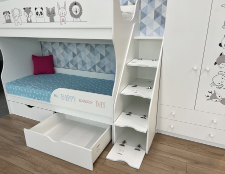 Двухъярусная кровать коллекции Хэппи 180х80  от Династия Kids