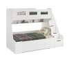 Кровать РУМ 120х200 (корпус дуб золотистый + фасады белые) от Династия Kids