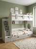 Двухъярусная кровать Фортуна 180х80 (белый + дуб сонома) от Династия Kids
