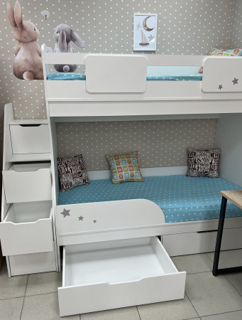 Двухъярусная кровать Дуэт 180х80   от Династия Kids
