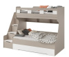 Кровать РУМ 120х200 (корпус дуб золотистый + фасады белые) от Династия Kids