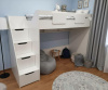 Кровать-чердак коллекции Мозаика 190х90  от Династия Kids